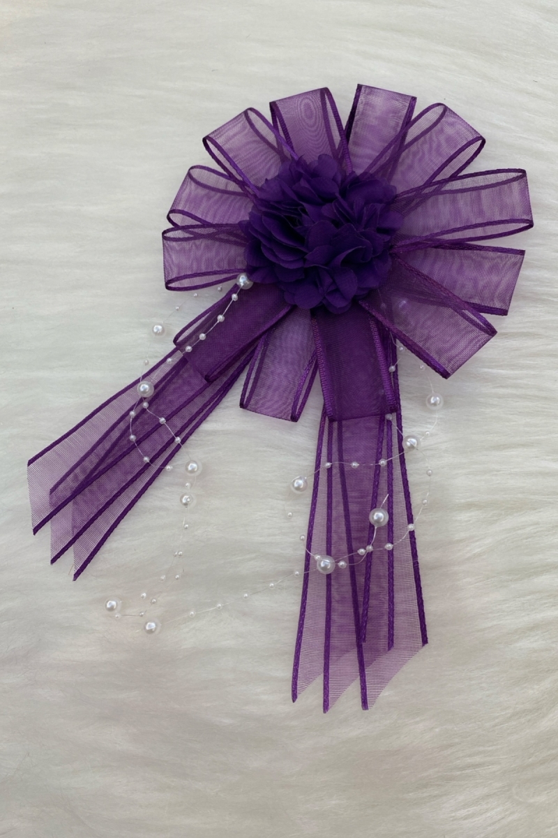 Mor Bohça Süsü, Gelin Damat Çeyiz Düğün Nişan Konvoy Gelin Arabası Sünnet Kına Süsü 1 Adet