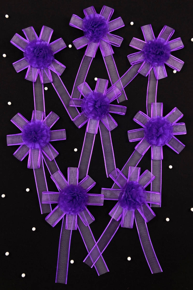 Mor Bohça Süsü, Gelin Damat Çeyiz Düğün Nişan Konvoy Gelin Arabası Sünnet Kına Süsü 1 Adet