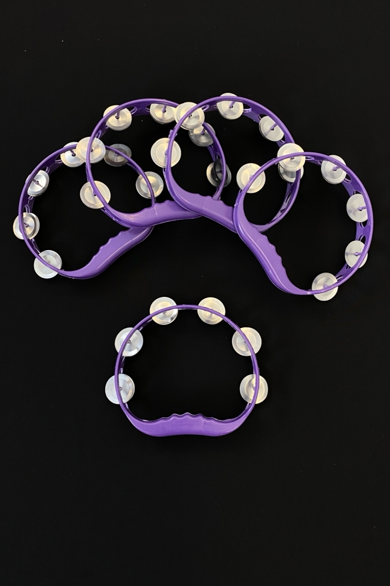 Mor Gelin Nedime Tefi, Kına Gecesi Düğün Sünnet Bride Plastik Zilli Tef, 5 Adet