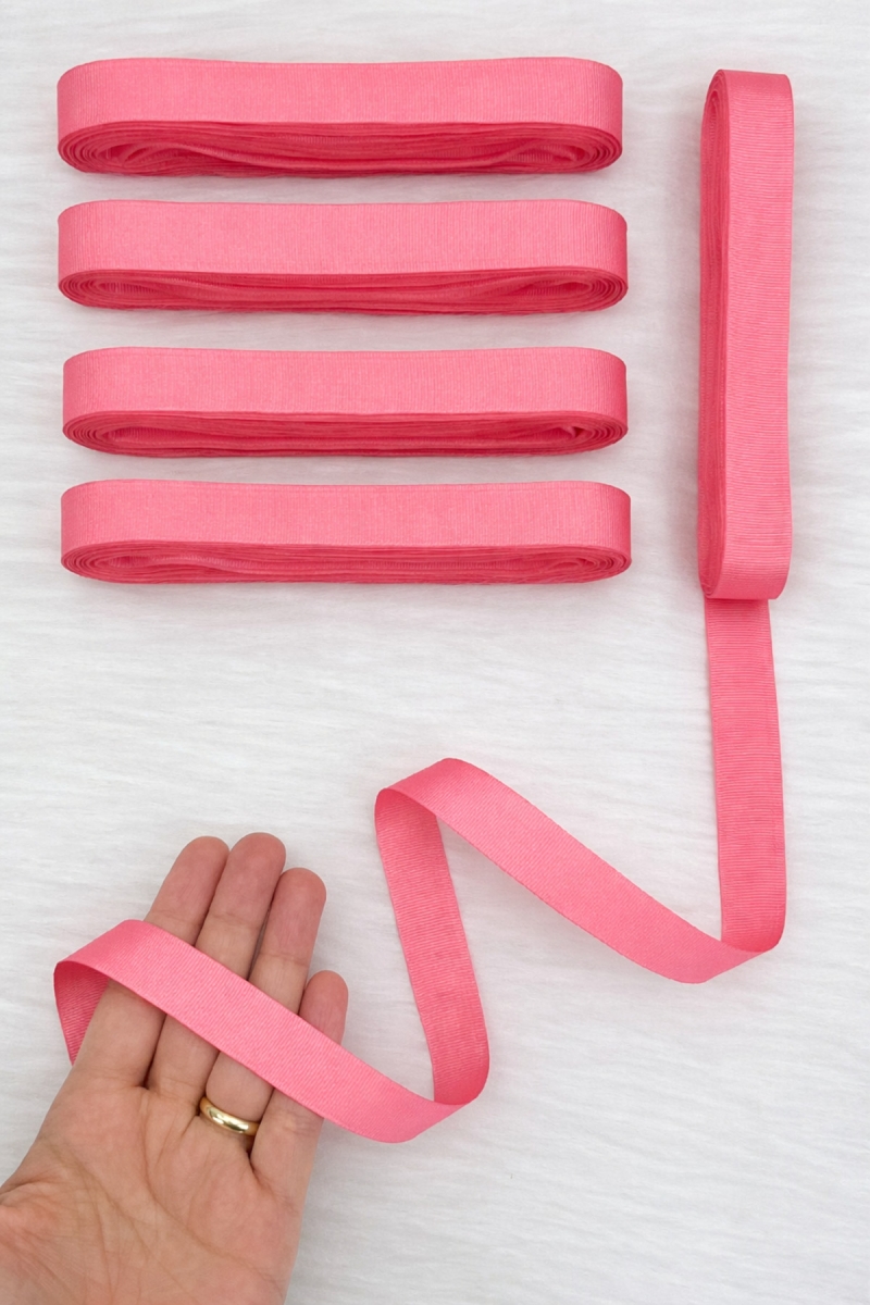 Nar Çiçeği Grogren Kurdele 2 Cm 10 Mt, Bohça Çeyiz Düğün Nişan Doğum Günü Hediye Paketleme Süsleme