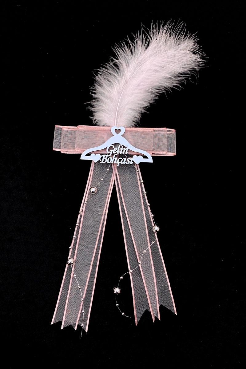 Pudra Gelin Bohça Süsü, Damat Çeyiz Valiz Bavul Düğün Nişan Söz Konvoy Kına Süsü 1 Adet