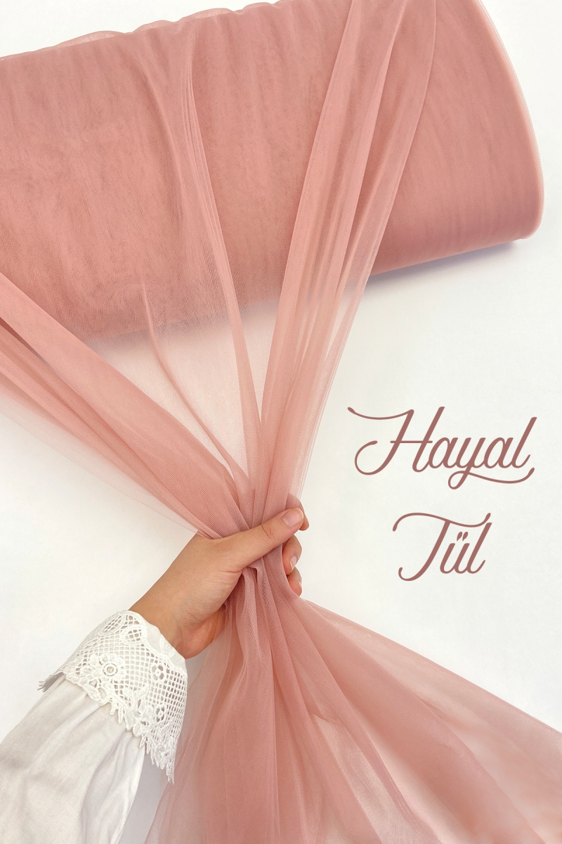 Pudra Hayal Tül, Nişan Çeyiz Bohça Kapı Doğum Günü Parti Süsleme, Gelin Abiye Türban 100x300cm