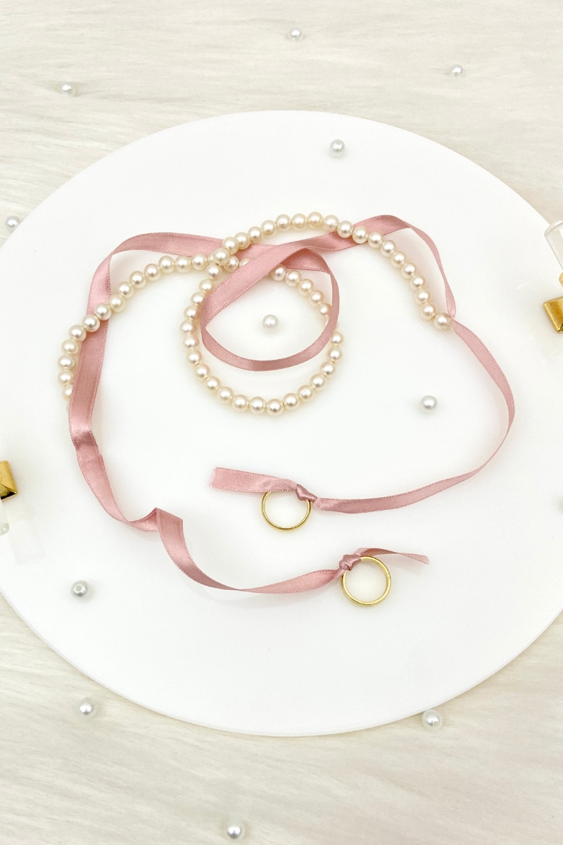 Pudra Söz Nişan Yüzük Kurdelesi, Dökülen İncili, Gelin Damat