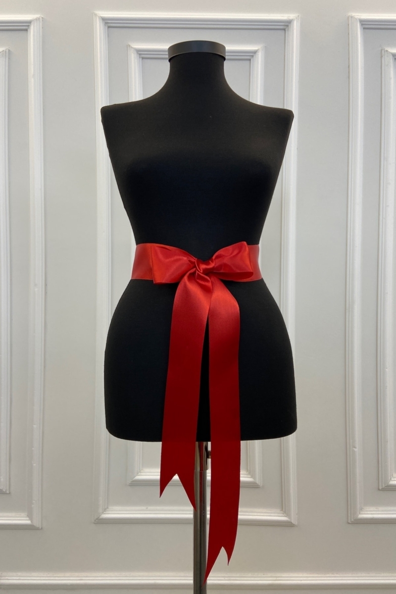 Sade Kırmızı Gelin Kuşağı, Gelin Kurdelesi, Gelin Beli Kemeri, Kardeş Kuşağı, Bel Kuşağı