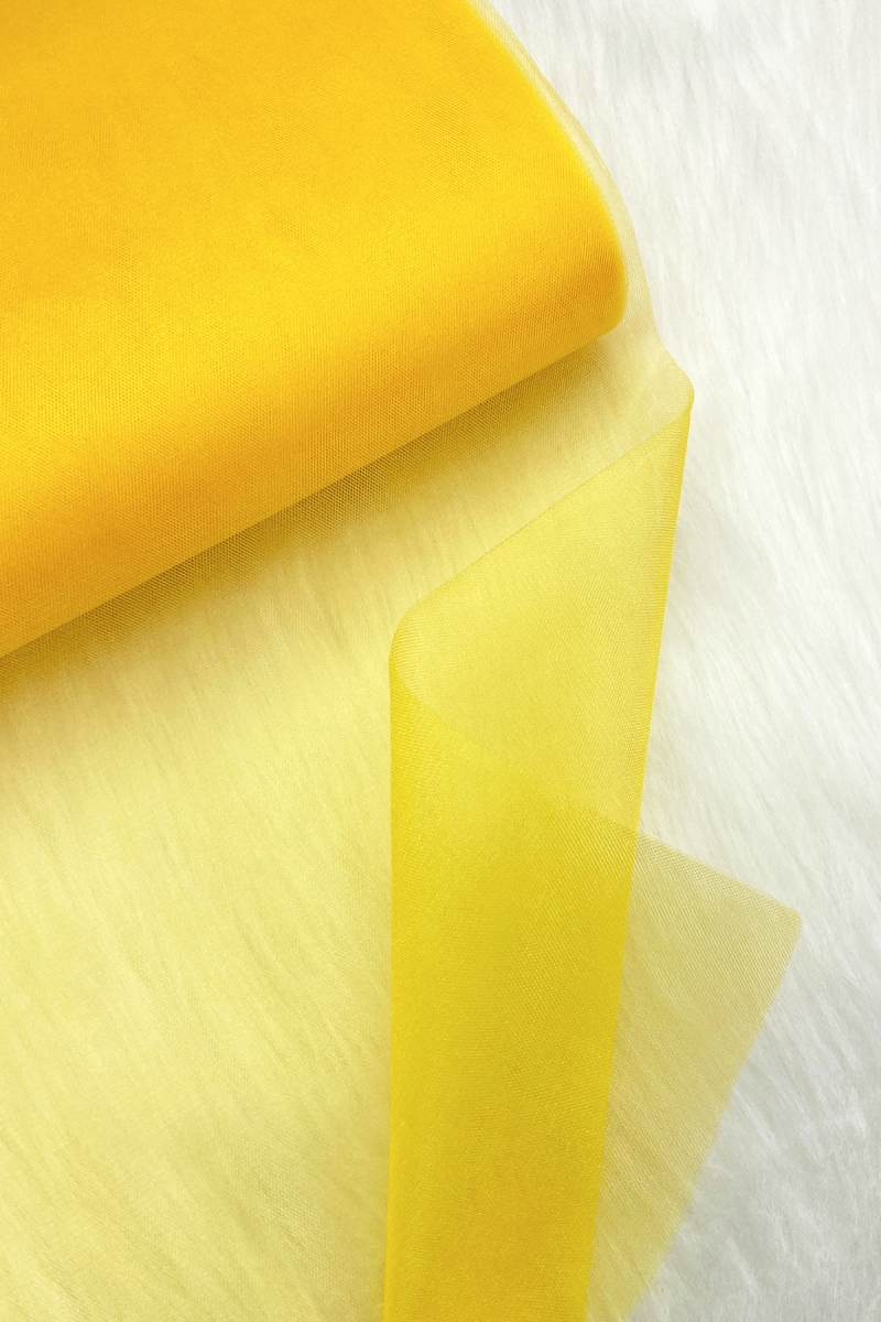 Sarı Bohça Süsleme Tülü, Nişan Bohça Süsü, Kapı Doğum Günü Parti Süsleme Tülü, 100x300cm