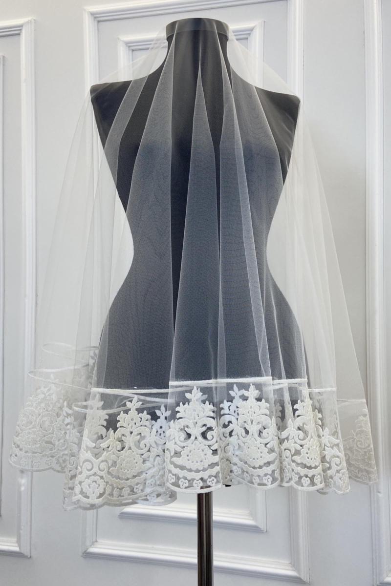 Simli Beyaz Gelin Duvak, Gelin Eldiveni