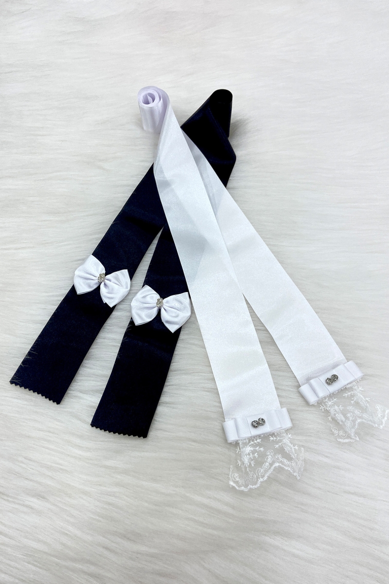 Siyah Beyaz Düğün Kına Gecesi Nikah Gelin Damat Nişan Söz Takı Kurdele Takı Kemeri