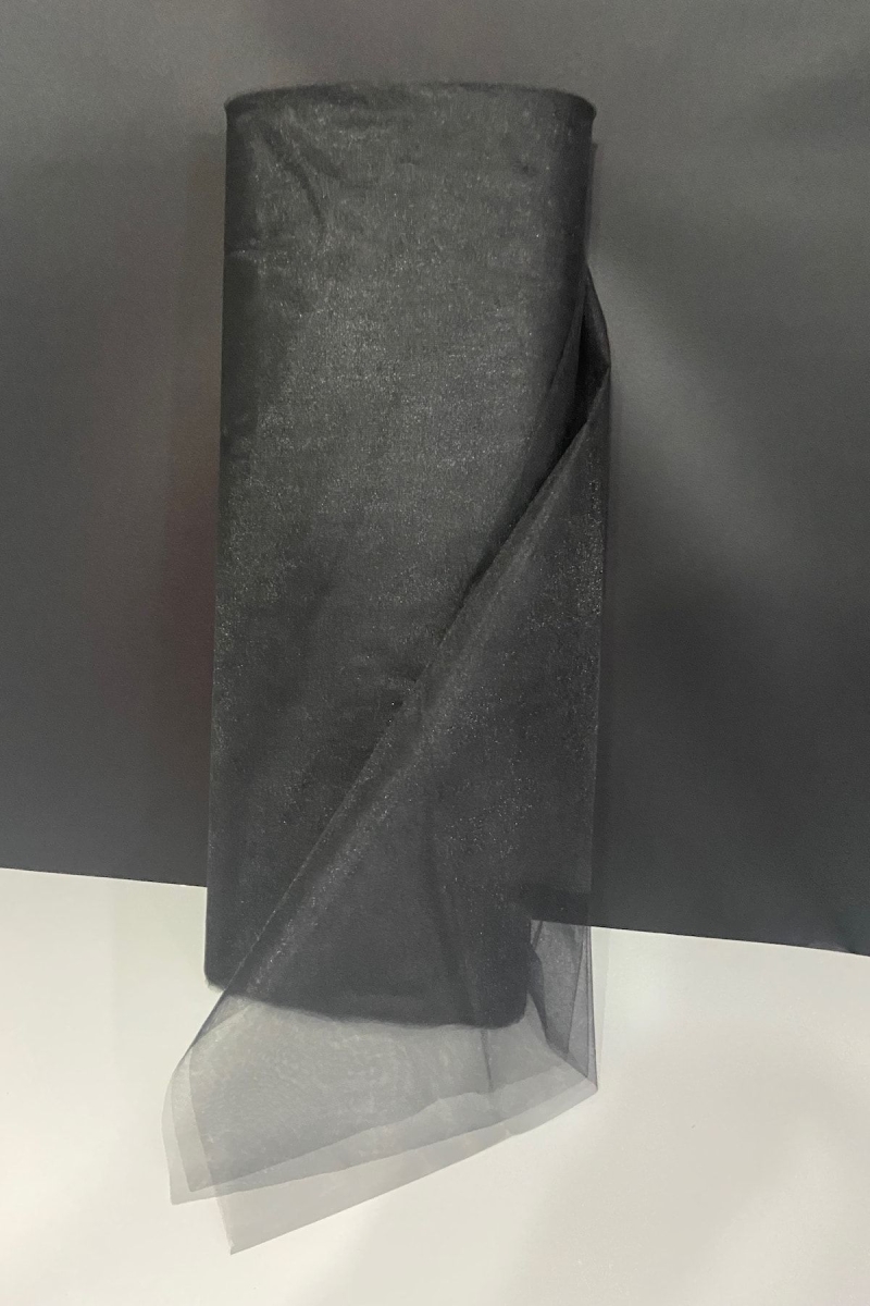 Siyah Bohça Süsleme Tülü, Nişan Bohça Süsü, Kapı Doğum Günü Parti Süsleme Tülü, 100x300cm