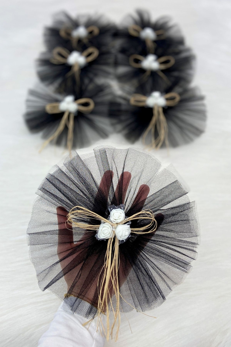 Siyah Bohça Süsü, Gelin Damat Çeyiz Düğün Nişan Konvoy Gelin Arabası Sünnet Kına Süsü 1 Adet