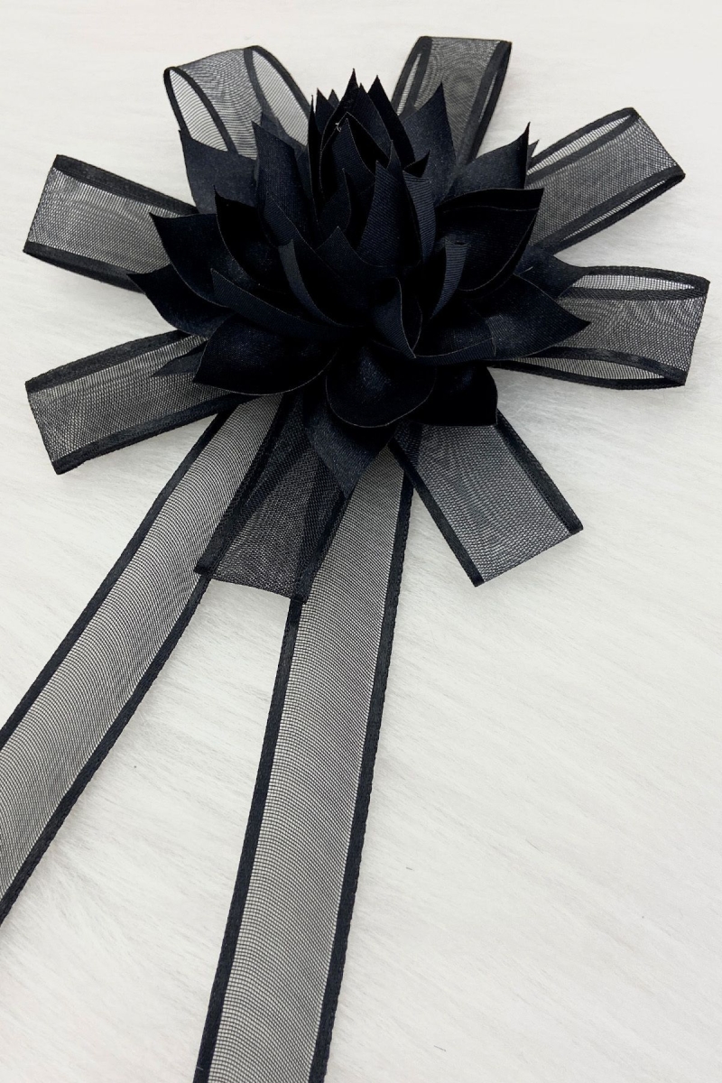 Siyah Bohça Süsü, Gelin Damat Çeyiz Düğün Nişan Konvoy Gelin Arabası Sünnet Kına Süsü 5 Adet