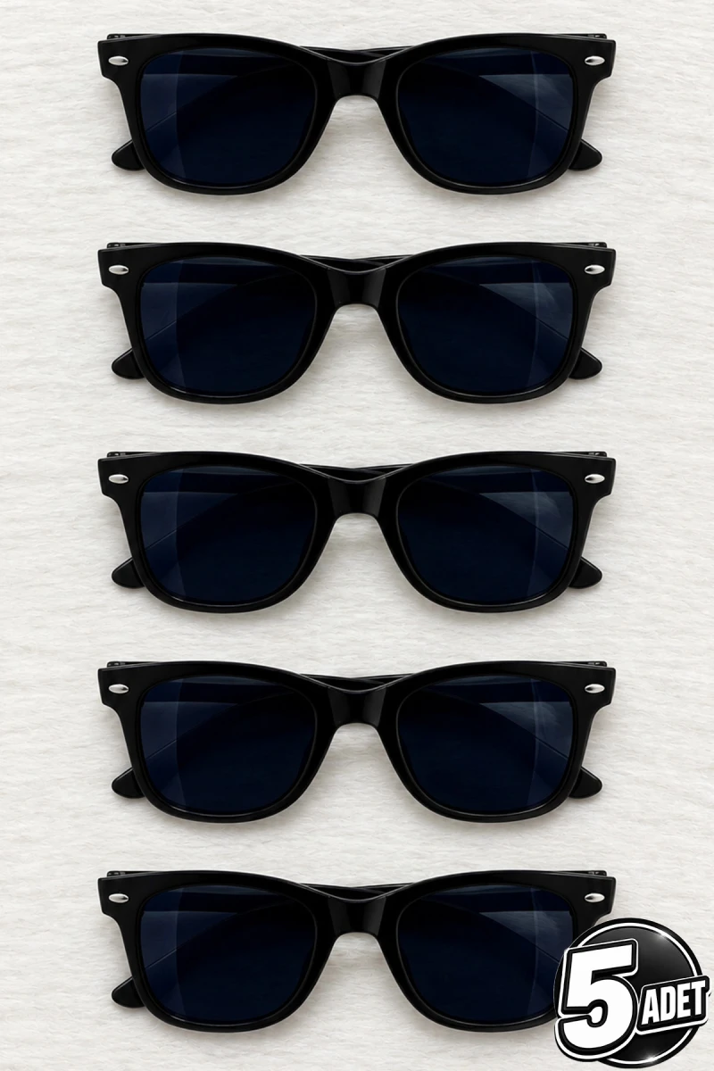 Siyah Damat Gözlük, 5 Adet Bride Nedime Akım After Parti Düğün Kına Eğlence Gözlüğü