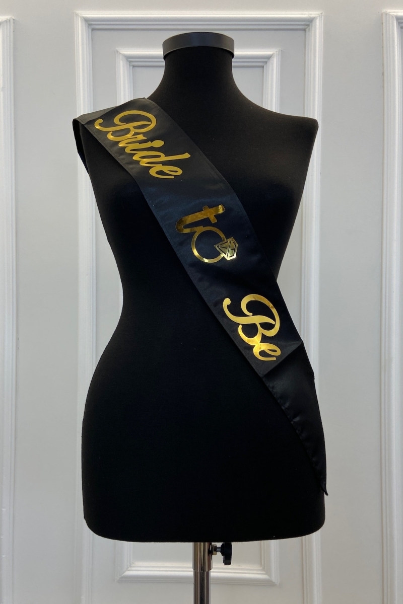 Siyah Gold Bride To Be Gelin Nedime Kemeri Bekarlığa Veda Partisi Konsepti