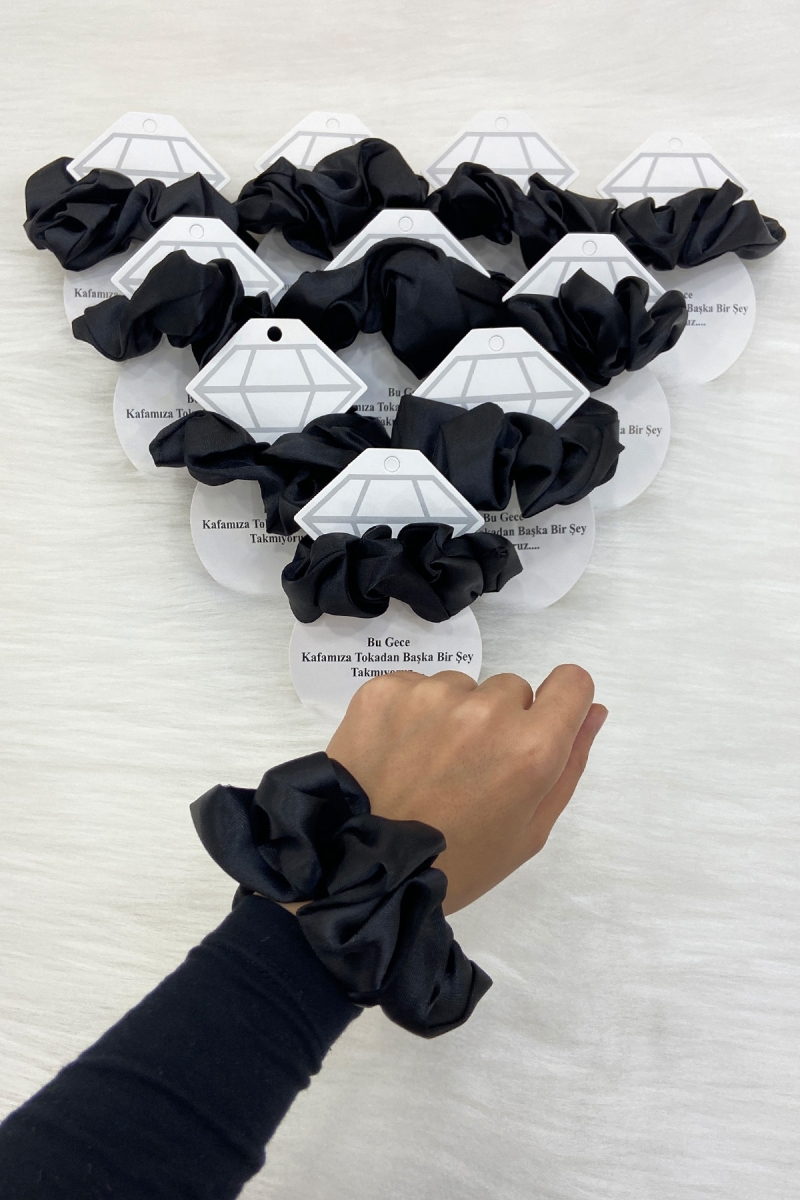 Siyah Hediyelik Toka, Kına Gecesi Nedime Bride Bekarlığa Veda Parti Nişan Düğün Sünnet, 10 Adet