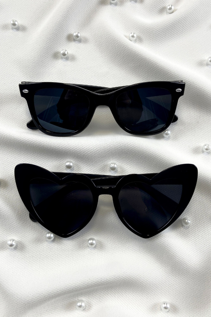 Siyah Kalpli Gelin Damat Gözlük, İkili Bride Akım After Parti Düğün Kına Eğlence Gözlüğü