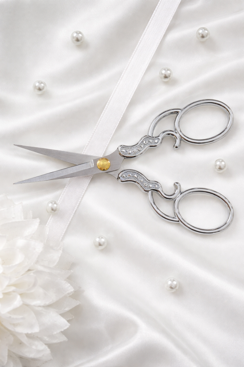 Söz Nişan Makası Gümüş, Kurdele Açılış Özel Gün Merasim Dikiş Nakış Makası