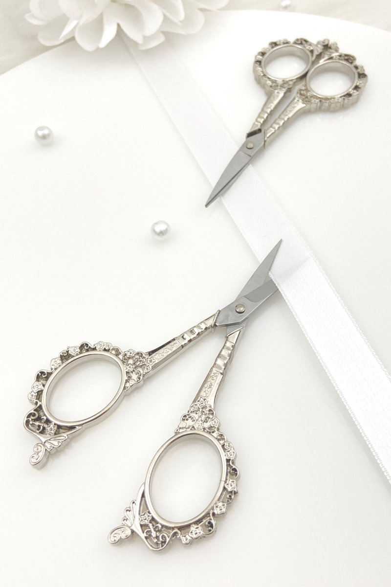 Söz Nişan Makası, Gümüş Kurdele Açılış Özel Gün Merasim Dikiş Nakış Makası Silver