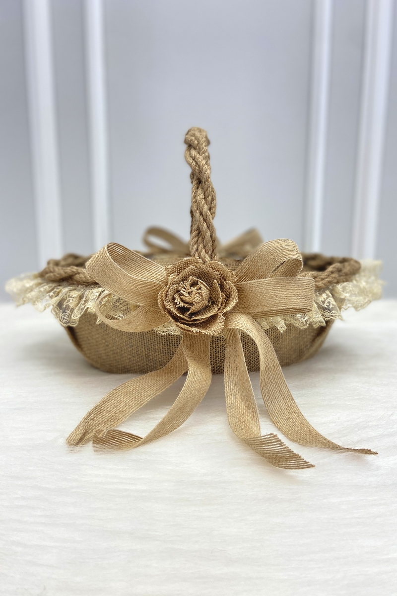 Söz Nişan Nikah Kına Gelin Sepeti, Düğün Bride Bekarlığa Veda Hediyelik Dekoratif Hasır Gül Jüt