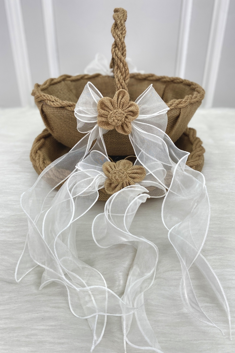 Söz Nişan Nikah Kına Gelin Sepeti ve Tepsisi, Düğün Sünnet Bride Hediyelik Dekoratif Hasır Jüt