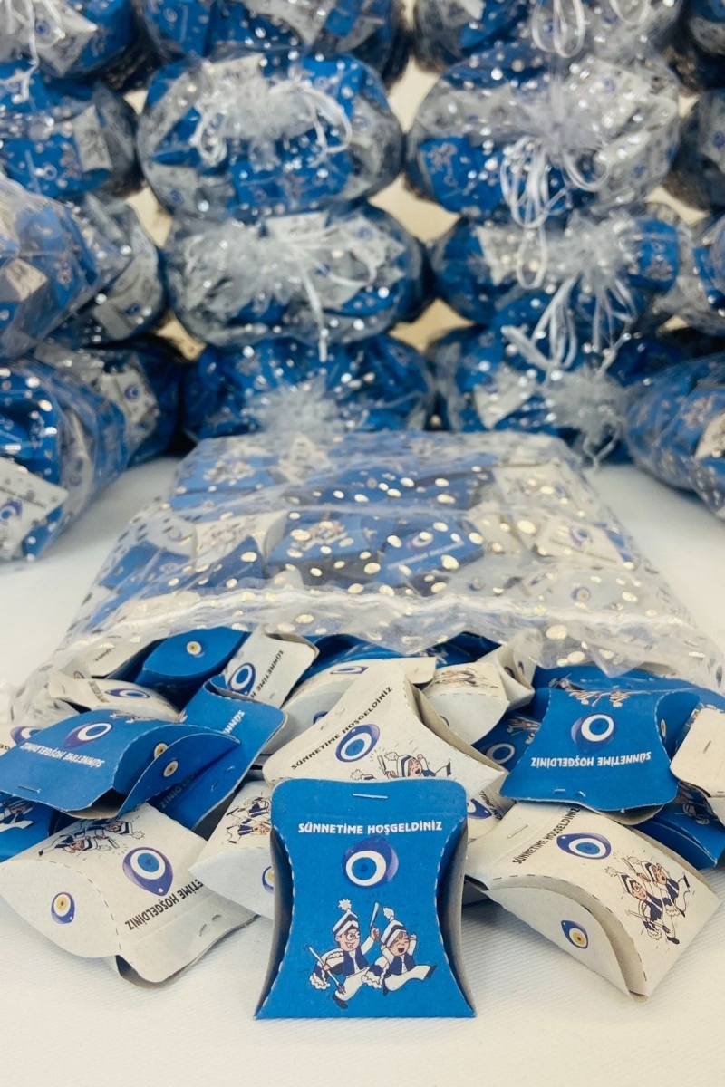 Sünnet Kınası, Sünnet Hediyelik, Sünnet Malzemeleri, Sünnet Düğünü Hediyelik Kına 100 Adet Kutulu