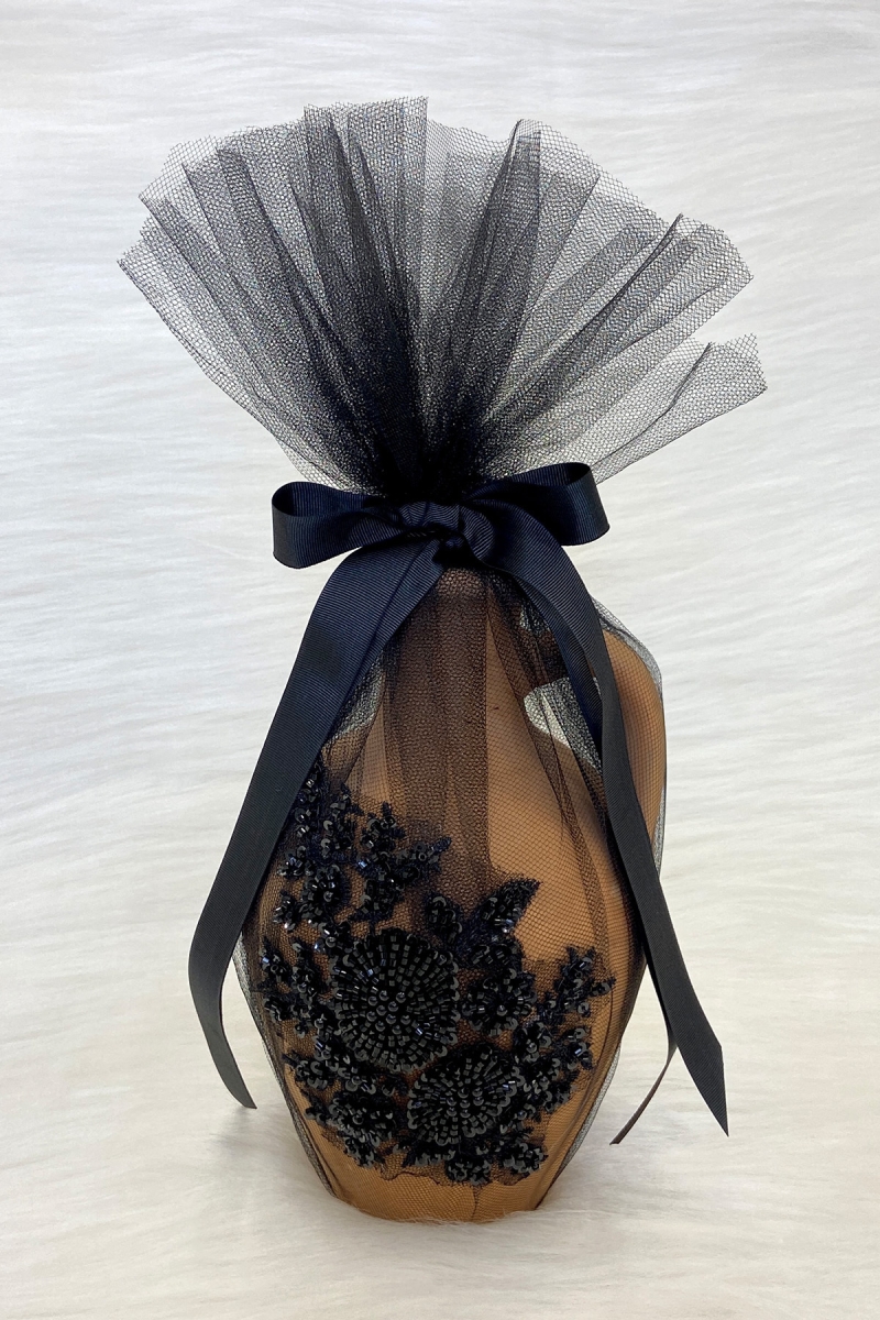 Vip Aplikli Siyah Testi, Süslü Gelin Kına Gecesi Testisi, Düğün Kına Küpü, Toprak Testi