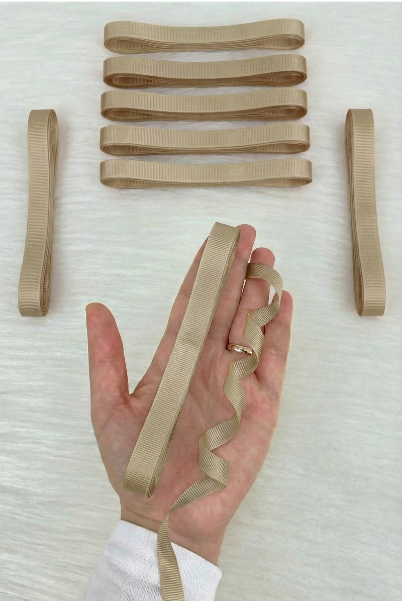 Vizon Grogren Kurdele 1 Cm 10 Metre, Bohça Çeyiz Nikah Nişan Özel Gün Hediye Paketleme Süsleme