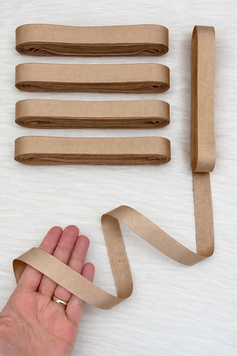 Vizon Grogren Kurdele 2 Cm 10 Mt, Bohça Çeyiz Düğün Doğum Günü Nikah Nişan Hediye Paketleme Süsleme