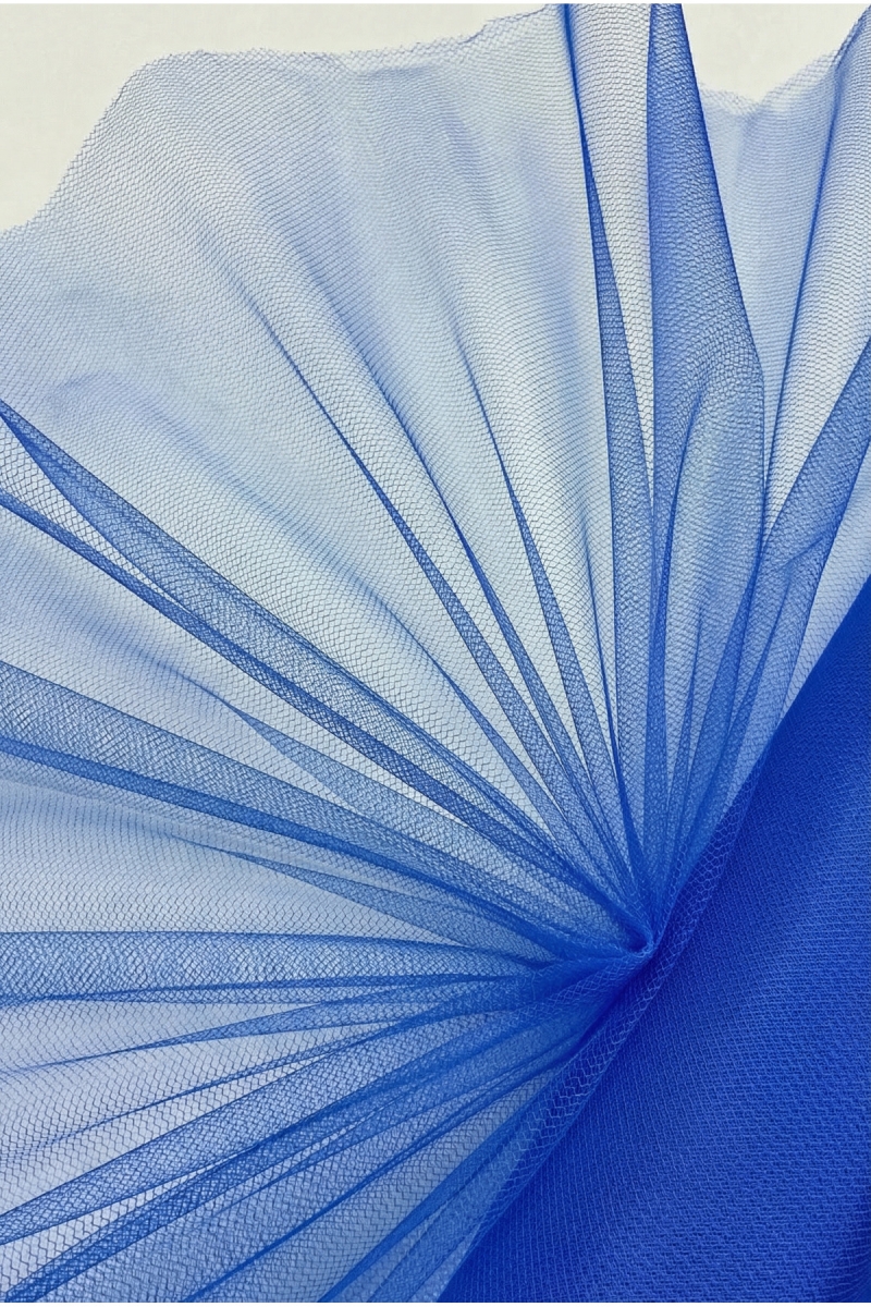 Saks Mavi İran Grek Tül, Nişan Çeyiz Bohça Kapı Doğum Günü Konvoy Parti Süsleme, 1 Metre (En 70cm)