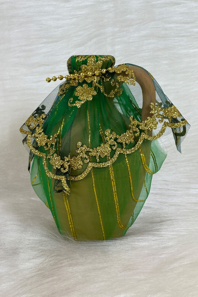 Yeşil Testi, Süslü Gelin Kına Gecesi Testisi, Düğün Kına Küpü, Toprak Testi