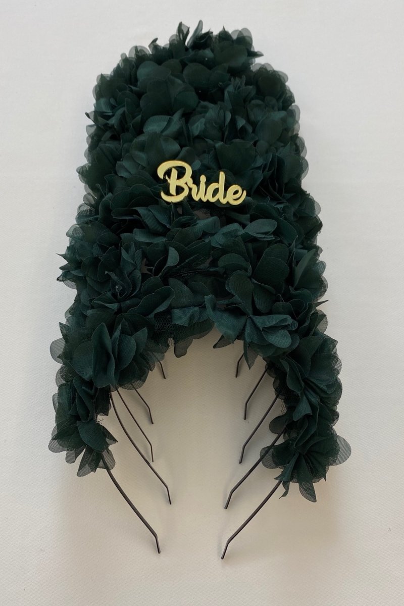 Zümrüt Yeşili Gelin Nedime Tacı ( Metal ), Kına Gecesi, Bekarlığa Veda Partisi, Bride To Be, Düğün