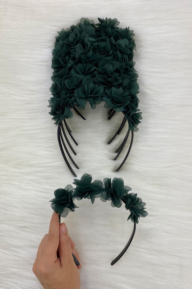 Zümrüt Yeşili Gelin Nedime Tacı (PLASTİK), Kına Gecesi, Bekarlığa Veda Partisi, Bride, Düğün, Sünnet