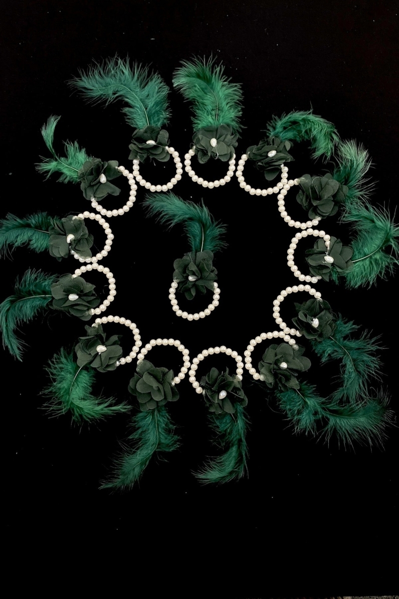 Zümrüt Yeşili Nedime Bilekliği, Bride To Be, Bekarlığa Veda Partisi, Düğün, Kına Gecesi Bileklik