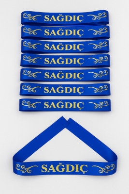 1 Adet Kolluk, Mavi Sağdıç Kol Kurdele Bileklik Bant, Düğün Bride Bekarlığa Veda Söz Kına Gecesi