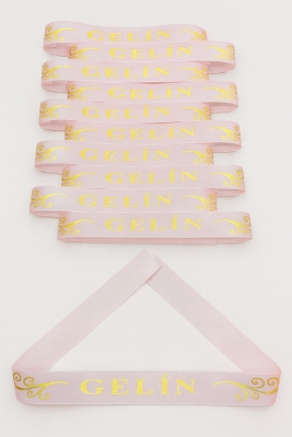 1 Adet Kolluk, Pudra Gelin Kol Kurdele Bileklik Bant, Düğün Bride Bekarlığa Veda Söz Kına Nikah