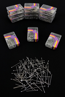 100 Adet Gümüş Toplu İğne, Türban Eşarp Başörtüsü Şal Düğün Nikah Nişan Kına Sünnet Takı İğnesi