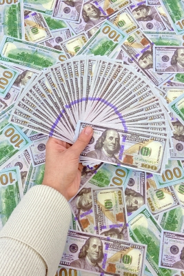 100 Dolar Düğün Oyun Eğlence Parası Geçersiz Şaka Parası 1 Deste