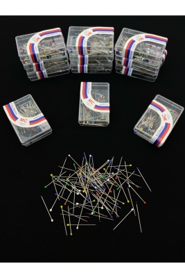 200 Adet Karışık Renk Toplu İğne, Türban Eşarp Başörtüsü Düğün Söz Nişan Kına Sünnet Takı İğnelik