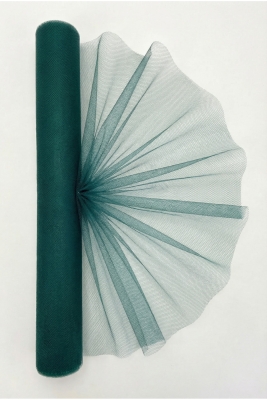 27 Metre İran Grek Tül  Zümrüt, Nişan Çeyiz Bohça Kapı Doğum Günü Konvoy Parti Dekor Süsleme, (En 70cm)