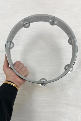 28 Cm Zilli Şeffaf Tef, Gelin Kına Gecesi Düğün Sünnet Nedime Parti Organizasyon Bride Def, 1 Adet