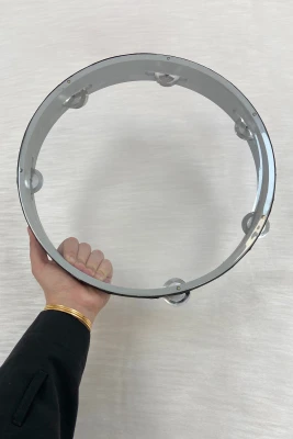 32 Cm Zilli Şeffaf Tef, Gelin Kına Gecesi Düğün Sünnet Nedime Parti Organizasyon Bride Def, 1 Adet