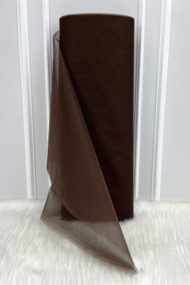 Acı Kahve Süsleme Tülü, Bohça Çeyiz Gelin Damat Söz Nişan Nikah Kapı Konvoy Valiz Hediye 100x300cm