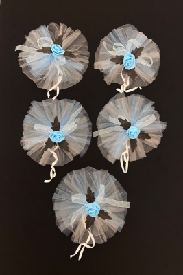 Bebe Mavisi Gelin Damat Bohça Konvoy Süsü 10 Adet