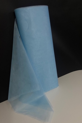 Bebe Mavisi Süsleme Tülü, Bohça Çeyiz Gelin Damat Söz Nişan Nikah Konvoy Valiz Hediye Süsü,100x300cm