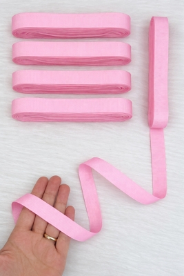 Bebe Pembe Grogren Kurdele 2Cm 10Mt, Bohça Çeyiz Düğün Doğum Günü Hediye Paketleme Süsleme Kurdelesi