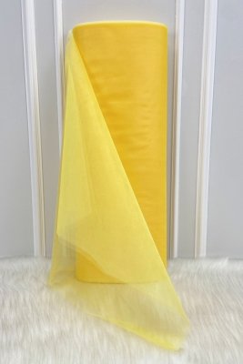 Bebe Sarısı Süsleme Tülü, Bohça Çeyiz Gelin Damat Söz Nişan Nikah Kapı Konvoy Valiz Hediye 100x300cm