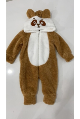 Bebek Kahverengi  Welsoft Peluş Panda Tulum