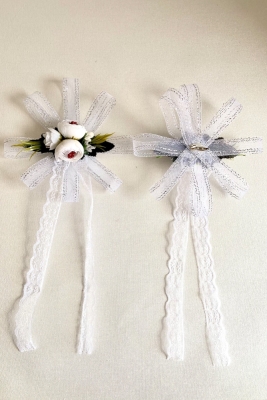 Beyaz Bohça Süsü 1 Adet