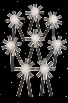 Beyaz Bohça Süsü, Gelin Damat Çeyiz Düğün Nişan Konvoy Gelin Arabası Sünnet Kına Süsü 5 Adet