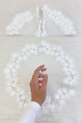 Beyaz Gelin Damat Mendili, Düğün Halay Nedime Söz Nişan Kına Sünnet Bride To Be Mendil