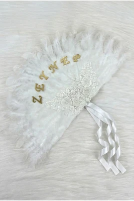Beyaz Gelin Yelpazesi, Işıl Işıl Vip Güpürlü, Bekarlığa Veda Partisi, Bride To Be, Nedime, Kına Gecesi, Ahşap Tüylü