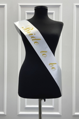 Beyaz Gold Bride To Be Gelin Nedime Kuşak Bekarlığa Veda Partisi Konsepti